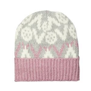 NWT Lucky Brand Women's Fair Isle Soft Knit Beanie Winter Hat